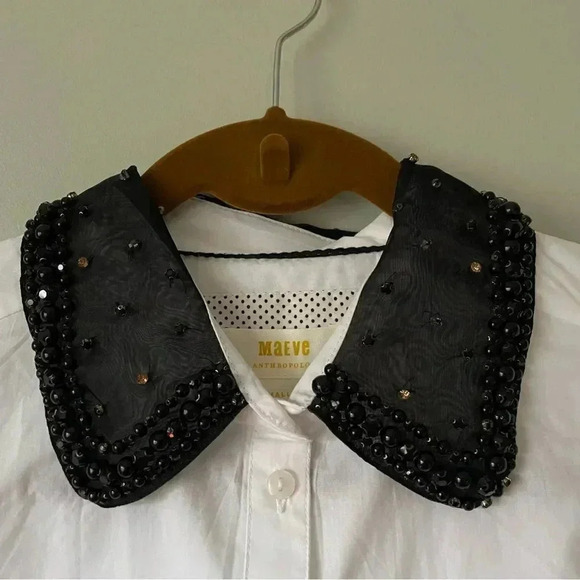 Anthropologie | Maeye Collared Blouse - Picture 13 of 15